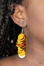 Load image into Gallery viewer, Now You SEQUIN It - Gold Earring Paparazzi Accessories