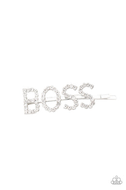 Ya Boss! White Hair Accessory Paparazzi Accessories