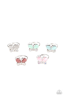 Butterfly Cat's Eye Starlet Shimmer Rings Paparazzi Accessories