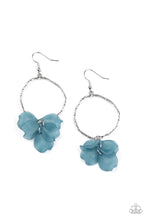 Load image into Gallery viewer, Petals On The Floor - Blue Earrings Paparazzi Accessories