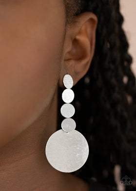 Idolized Illumination - Silver Post Earrings Paparazzi Accessories