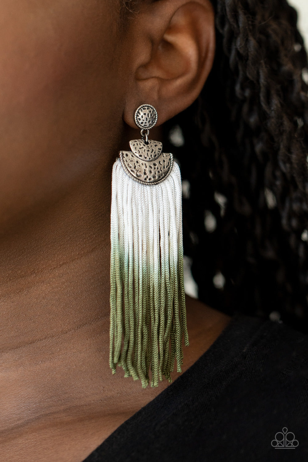 DIP It Up - Green Earrings Paparazzi Accessories