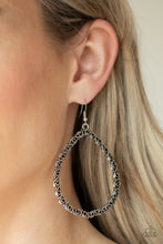 Load image into Gallery viewer, Galaxy Gardens - Black Earrings Paparazzi Accessories