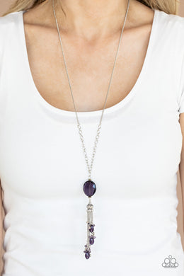 Fringe Flavor - Purple Necklace Paparazzi Accessories