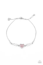 Load image into Gallery viewer, Big-Hearted Beam Pink Bracelet Paparazzi Accessories