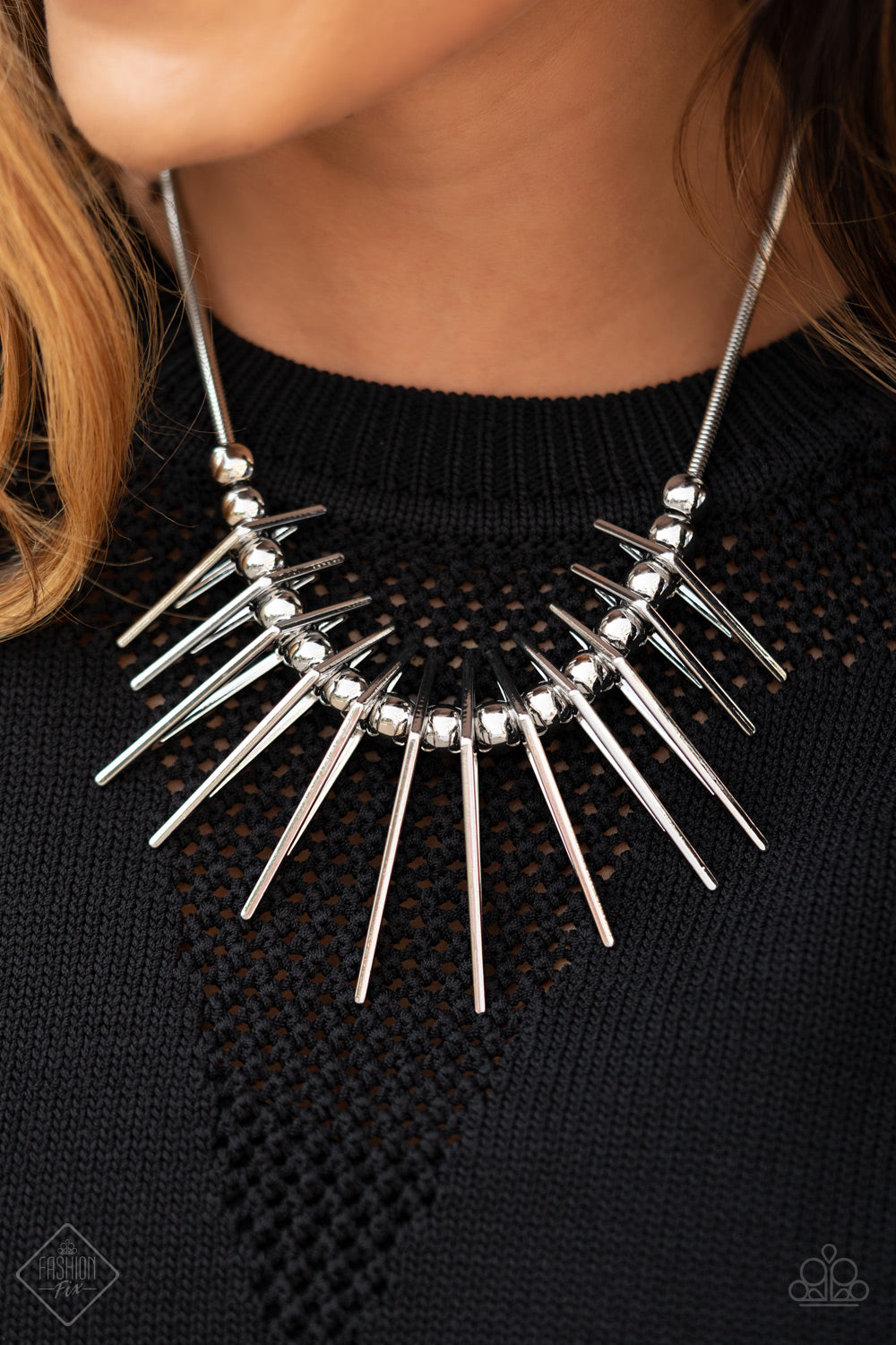 Fully Charged - Silver Necklace Paparazzi Accessories