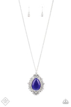 Load image into Gallery viewer, Frozen Gardens Blue Necklace Paparazzi Accessories