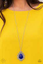 Load image into Gallery viewer, Frozen Gardens Blue Necklace Paparazzi Accessories