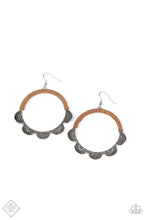 Load image into Gallery viewer, Tambourine Trend Brown Earring Paparazzi Accessories