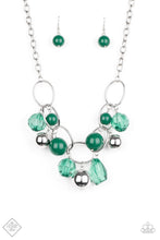 Load image into Gallery viewer, Cosmic Getaway Green Necklace Paparazzi Accessories
