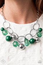Load image into Gallery viewer, Cosmic Getaway Green Necklace Paparazzi Accessories