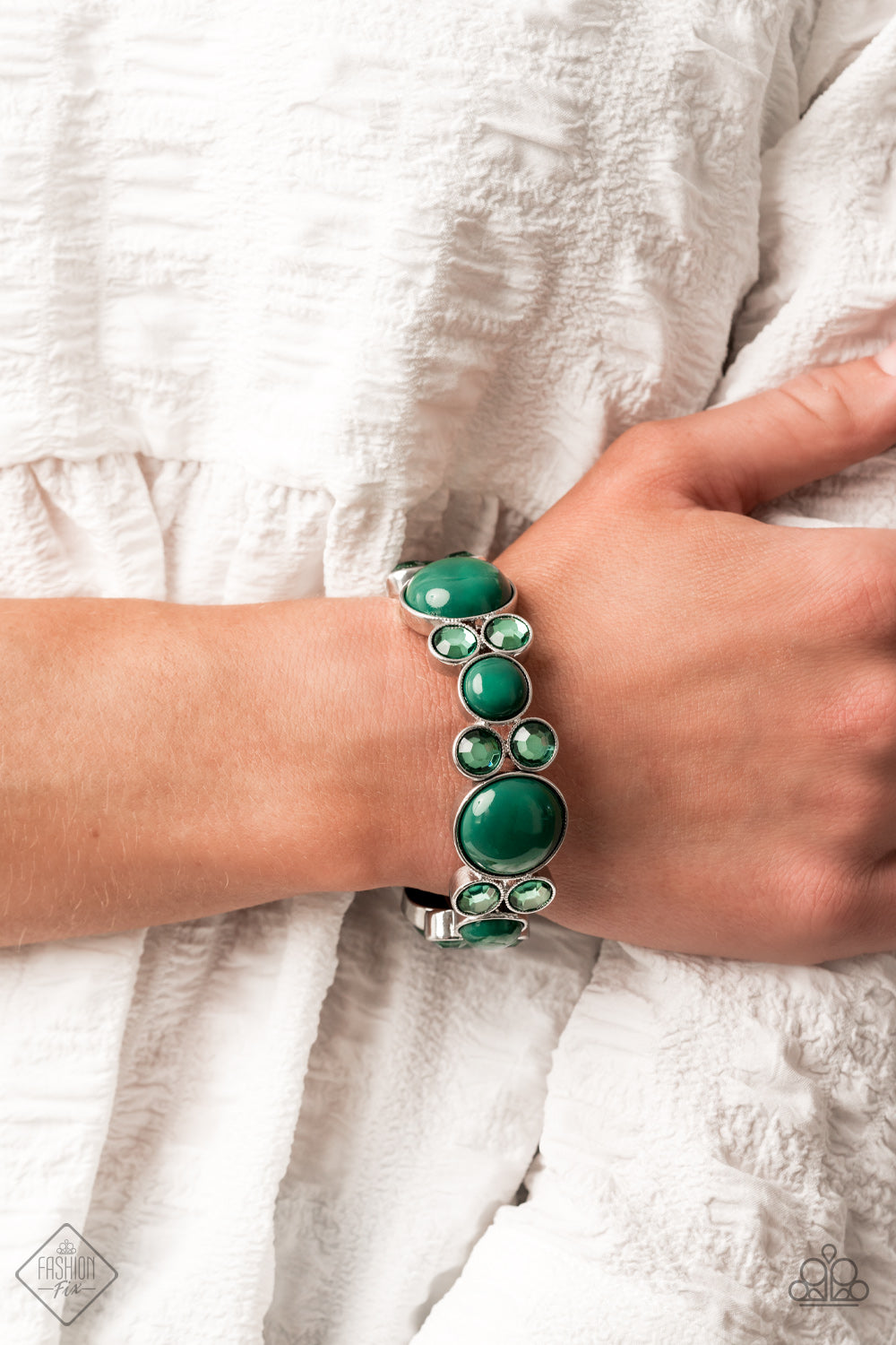 Celestial Escape Green Bracelet Paparazzi Accessories