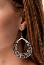 Load image into Gallery viewer, Vineyard Venture Silver Earrings Paparazzi Accessories
