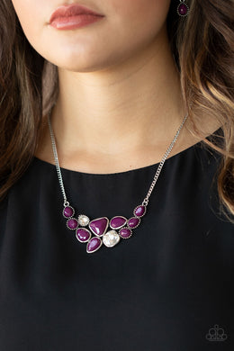 Breathtaking Brilliance - Purple Necklace Paparazzi Accessories