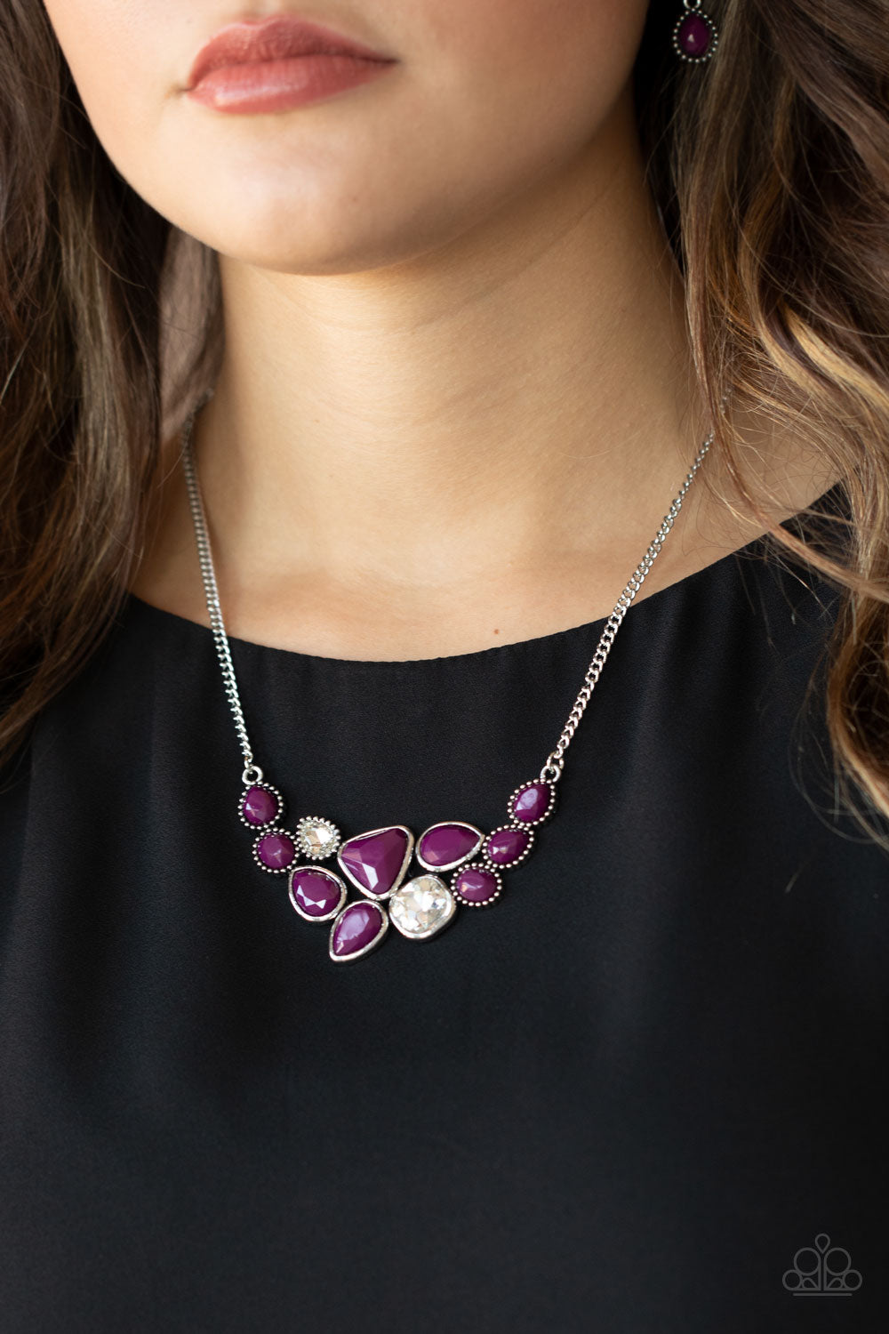 Breathtaking Brilliance - Purple Necklace Paparazzi Accessories