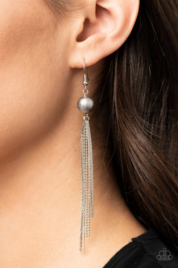 SLEEK-ing Revenge - Silver Earrings Paparazzi Accessories