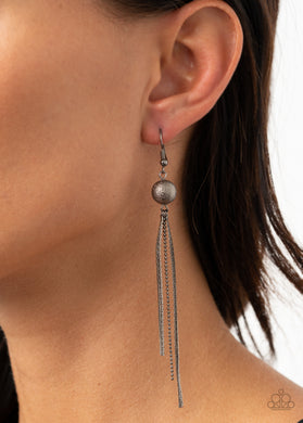 SLEEK-ing Revenge - Black Earrings Paparazzi Accessories