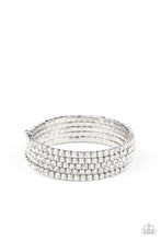 Load image into Gallery viewer, The GLOW-Digger - White Bracelet Paparazzi Accessories