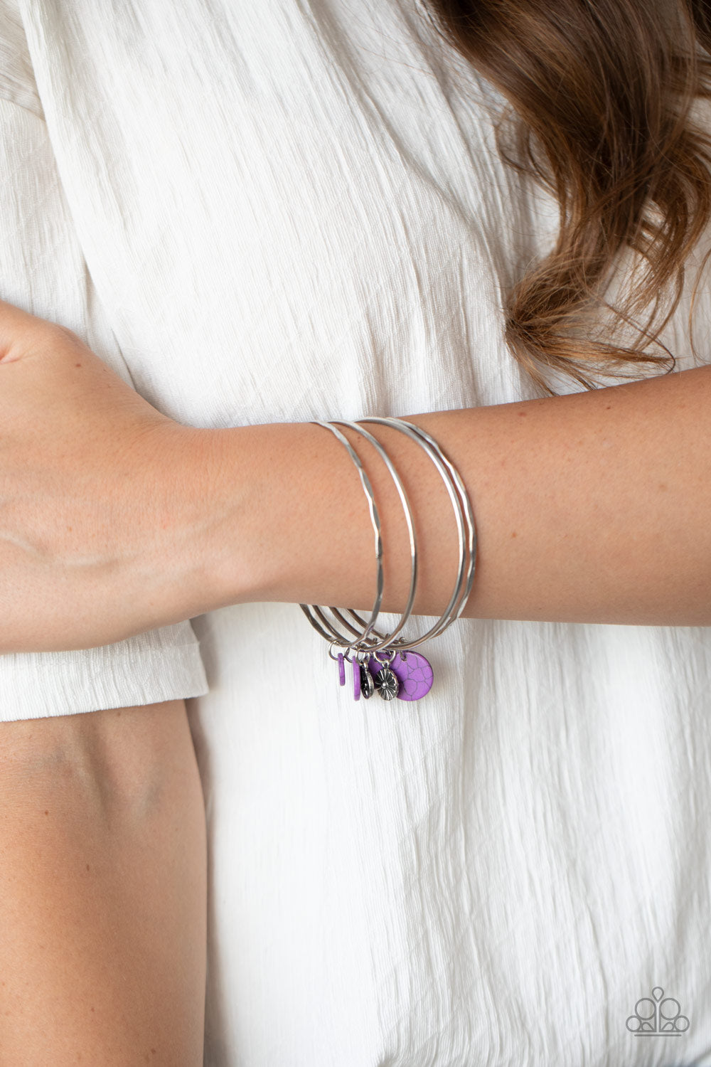 Prairie Plains - Purple Bangle Bracelets Paparazzi Accessories