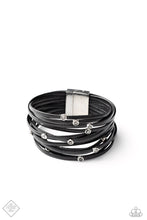 Load image into Gallery viewer, Fearlessly Layered - Black Bracelet Paparazzi Accessories