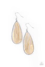 Load image into Gallery viewer, Ethereal Eloquence - White Earring Paparazzi Accessories