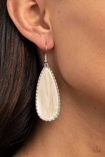 Load image into Gallery viewer, Ethereal Eloquence - White Earring Paparazzi Accessories