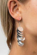 Load image into Gallery viewer, Now You SEQUIN It - Silver Earrings Paparazzi Accessories