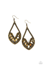 Load image into Gallery viewer, Ethereal Expressions - Brass Earrings Paparazzi Accessories
