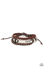 Load image into Gallery viewer, Let Faith Be Your Guide - Brown Urban Bracelet Paparazzi Accessories