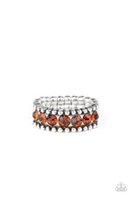 Load image into Gallery viewer, Crank It Up - Brown Rhinestone Ring Paparazzi Accessories