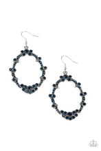 Load image into Gallery viewer, Sparkly Status - Blue Rhinestone Earrings Paparazzi Accessories