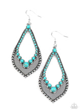 Load image into Gallery viewer, Essential Minerals - Blue Stone Earrings Paparazzi Accessories