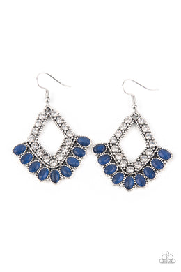 Just BEAM Happy - Blue Earrings Paparazzi Accessories