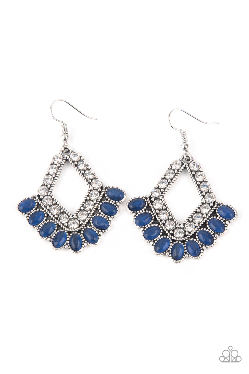 Just BEAM Happy - Blue Earrings Paparazzi Accessories