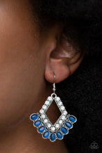Load image into Gallery viewer, Just BEAM Happy - Blue Earrings Paparazzi Accessories