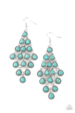 Load image into Gallery viewer, Rural Rainstorms - Blue Earrings Paparazzi Accessories
