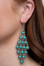 Load image into Gallery viewer, Rural Rainstorms - Blue Earrings Paparazzi Accessories