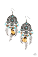Load image into Gallery viewer, Desert Plains - Blue Earrings Paparazzi Accessories