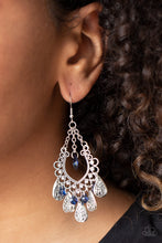 Load image into Gallery viewer, Musical Gardens - Blue Earrings Paparazzi Accessories