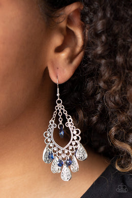 Musical Gardens - Blue Earrings Paparazzi Accessories