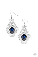 Load image into Gallery viewer, Happily Ever AFTERGLOW - Blue Earrings Paparazzi Accessories