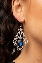Load image into Gallery viewer, Happily Ever AFTERGLOW - Blue Earrings Paparazzi Accessories
