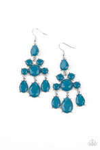 Load image into Gallery viewer, Afterglow Glamour - Blue Earrings Paparazzi Accessories
