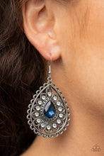 Load image into Gallery viewer, Eat, Drink, and BEAM Merry Blue Earrings Paparazzi Accessories