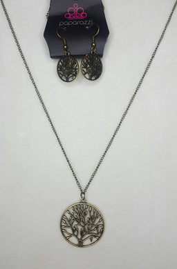 Save The Trees Brass Necklace Paparazzi Accessories