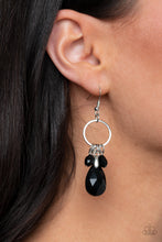 Load image into Gallery viewer, Unapologetic Glow - Black Earrings Paparazzi Accessories