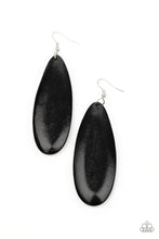 Load image into Gallery viewer, Tropical Ferry - Black Wooden Earrings Paparazzi Accessories
