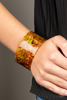 Cosmic Couture - Orange Bracelet Paparazzi Accessories