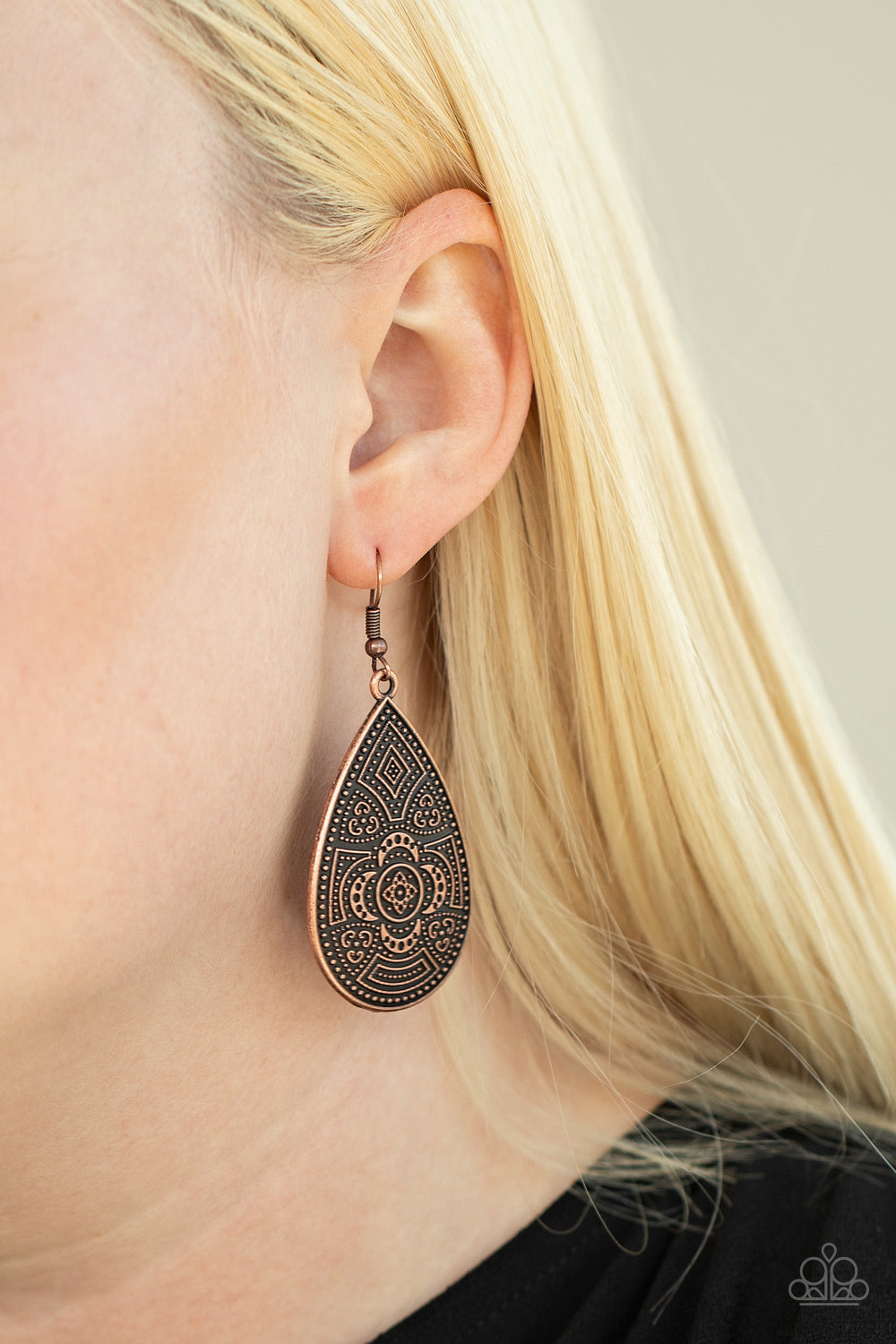Tribal Takeover - Copper Earrings Paparazzi Accessories