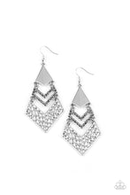 Load image into Gallery viewer, Work Hazard - Silver Earring Paparazzi Accessories